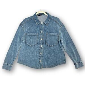 Jane + Delancey Denim Cotton Top Medium